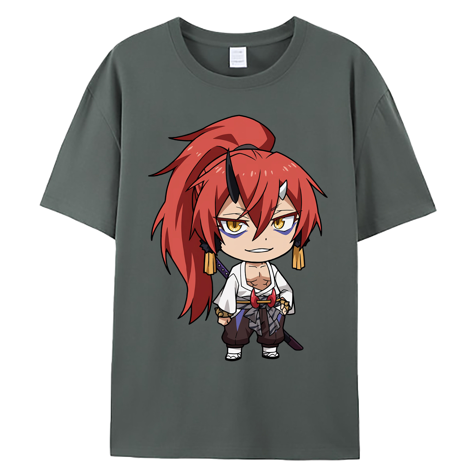（画像用） 転スラ Regarding Reincarnated to Slime 綿100％ メンズ半袖Tシャツ｜肌触りやわらか＆通気性